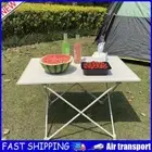 Outdoor Barbecue Picnic Hiking Table Portable Foldable Dinner Desk White AU