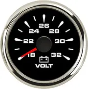 52 Mm Auto Voltmeter Volt Meter Motorcycle Car Voltage Meter 12 24V 8 Color Backlight Voltmeter(E)
