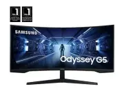SAMSUNG LC34G55TWDNXZA 34" Odyssey G55T WQHD 165Hz 1ms(MPRT) HDR Curved Gaming