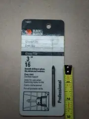 Black & Decker 3/16 in. x 2-1/4 in. Carbide Glass/Tile Drill Bit
