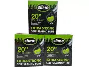 3 Pack Slime 20 Inch Self Sealing Smart Tubes Schrader Valve 20" X 1.5 - 2.125"