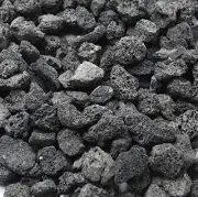 3/8" - 3/4" Natural Stones Lava Rock Granules for Gas Fire Pit | Fireplace | ...