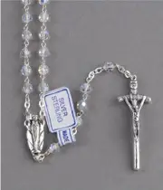 Rosary Beads Sterling Silver Swarkovski Crystal 5mm