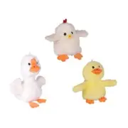 Electric Plush Cartoon Chicken/Duck/Geese Shape Jumping Toy for Children