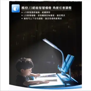 【龍芝族】桌面加寬80CM多功能兒童升降學習書桌組 含書桌.椅 附觸控LED節能智慧檯燈