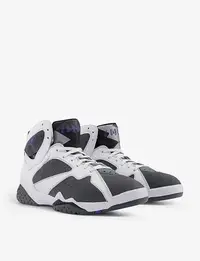 在飛比找Yahoo!奇摩拍賣優惠-【空運正品】Air Jordan 7 灰白配色 經典 真皮 