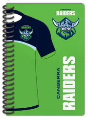 Canberra Raiders NRL Set of 2 Notebooks (A5 120 Page Notebook Notepad)