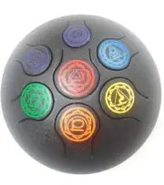 Tongue Drum hand pan drum 8 inch tune in (c) key 432 hz 7 chakar notes for yoga