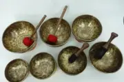 Full moon singing bowl set-Full moon singing bowl set for 7 chakra healing