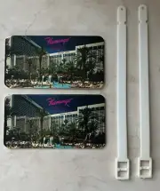 Flamingo Hotel & Casino Las Vegas Set of Two Vintage Unused Luggage Tags