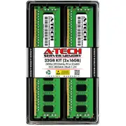 A-Tech 32GB 2x 16GB 2Rx8 PC4-23400R DDR4 2933MHz ECC REG RDIMM Server Memory RAM
