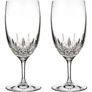 Waterford Lismore Essence Set of 2 Lead Crystal Water Glasses