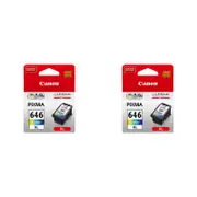 2PK Canon Pixma CL646XL Colour Ink Cartridge 400 Page Yield CMY