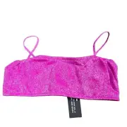 New Triangl Mica Nell Sparkle Pink Bikini Swim Top