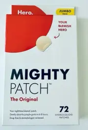 Hero Cosmetics Mighty Patch Original Acne Pimple Patches Jumbo Pack exp 11/27