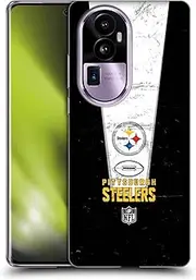 Head Case Designs Officially Licensed NFL Banner Pittsburgh Steelers Logo Art Soft Gel Case Compatible with Oppo Reno10 Pro+