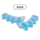 2x Toe Separator Hallux Valgus Corrector Hammer Straightener (Adult Blue) Hot