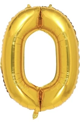 Gold Foil Balloons Letter O Or The Number 0 Birthday Wedding Party Banner Decor