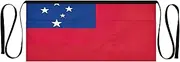 [Joitme] Samoa Flag Cooking Apron Men with Pockets, Kitchen Aprons for Men, Apron with Pockets, Samoa Flag