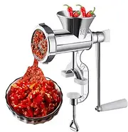 Tuxuseo Meat Mincer Sausage Filler, Manual Meat Grinder, Meat Grinder with Sausage Filler, Aluminium Alloy Sausage Filler for Table Mounting with Grinding Machine