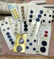 vintage carded buttons 15 cards assorted Clearance Sale