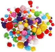 Angoily 240pcs Fluffy Balls for DIY Craft Projects Creative Art Supplies for Assorted Stimulate Imagination Hand Coordination for Crafting Decorations