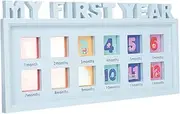 SWOOMEY Growth Frame Month Milestone Photo Frame for Boy Girl Durable and Reliable Design for Home Decoration Meaningful present to Record First Year Memories