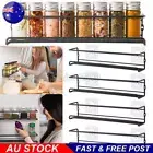 4PCS Kitchen Spice Rack /Jars Shelves Wall Mount Kitchen Door Storage Organizer