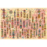 YANOMAN 村田桃子 日本各地有名的圖騰柱 1000片 拼圖總動員 日本進口拼圖