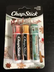ChapStick Holiday Collection Trio - Cinnamon, Caramel Crème, Cocoa (NEW)