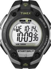 Timex Men's T5K412 Ironman Classic 30 Oversized Black/Silver-Tone Resin Strap