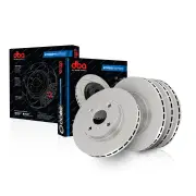 DBA Front + Rear Street EnShield Disc Brake Rotors for Audi A8 S8 D3 Quattro