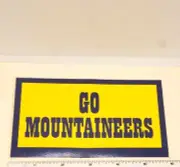 Sticker Go Mountaineers West Virginia Mountaineers