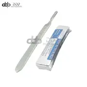 100 Scalpel Blades #15 +Scalpel Handle #3 W/Scale Surgical Dental ENT Instrument