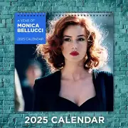 Monica Bellucci 2025 International Film Stars Calendar, 12-Month Actress Wall Ca