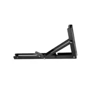 13.78"x6.89"(LxH) Folding Shelf Bracket Carbon Steel Collapsible L Bracket Black