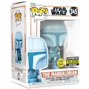Funko POP DISNEY Star Wars THE MANDALORIAN HOLOGRAM (GITD EE EXCLUSIVE) #345 NEW