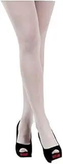[Amaryllis] Women's Footed White Colour 80 Denier Opaque Pantyhose Stockings Hosiery 80D Tights