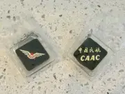 2 ~ Sealed in Bag - CAAC Civil Aviation Administration of China Lucite Keychains