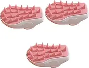 SHERCHPRY Mild Head Wash Brush Silicone Scalp Scrubber for Deep Cleansing Relaxation Manual Hair Scalp Massager for Hair Health Bathroom Supply