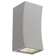 Dash Exterior 2 Wall Light, Silver