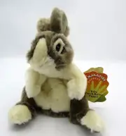 Folkmanis BABY DUTCH RABBIT Bunny 9" Hand Puppet Soft Marbled Brown Cream NWT