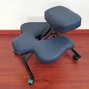 Kneeling Chair Meditation Stool Chair with 2 Cushions, Flexible Cross Leg Kneeling Chairs for Home Office, Orthopedic Correcting Stools with Adjustable Tilt Angle