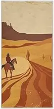 Yoogain Desert Men Horse Retro Spring Hand Towels for Kitchen Quick Drying Towel for Shower washcloths Shower Gym Hand Towels for Sweat White Sports Towel 30"x15"
