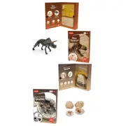 2pc Magnoidz Dino Skeleton Excavation Kit & Break Your Own Geodes Kids 6y+ Toy