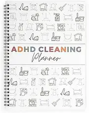 ADHD Planner for Adults,ADHD Cleaning Planner - Home Cleaning Schedule & Daily Task Management (White)