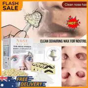 Nose Ear Hair Removal Wax Kit Painless & Easy Mens Nasal Waxing Strip Remover GY