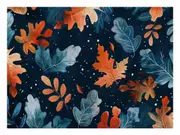 Winter Leaves Canvas Print