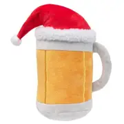 Christmas Beer Mug Soft Plush Toy for Dogs & Puppies by FuzzYard (24cm)