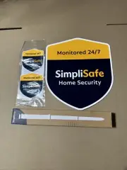 SimpliSafe Yard Sign Stake and Sign Home Security New in Box + 2 x Window Decals